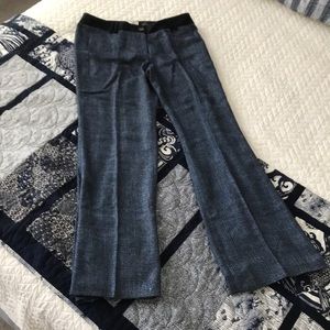 Anthropologie light weight blue woven trousers